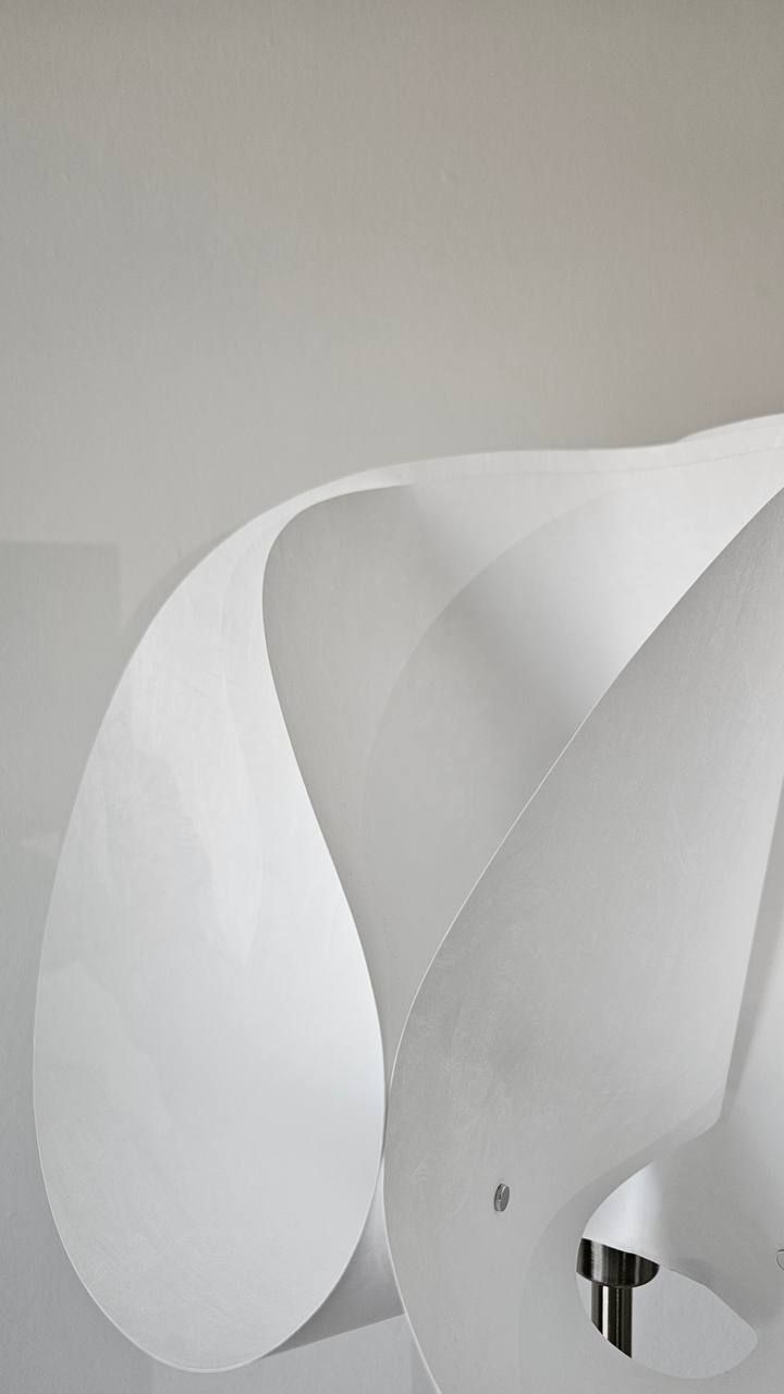 Sculptural paper lamp